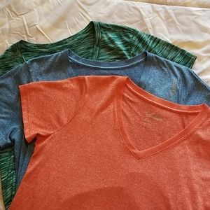 Reebok short sleeve workout shirts - bundle of 3